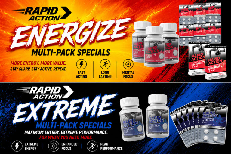 Rapid Action Energize & Extreme Multi-Pack Specials